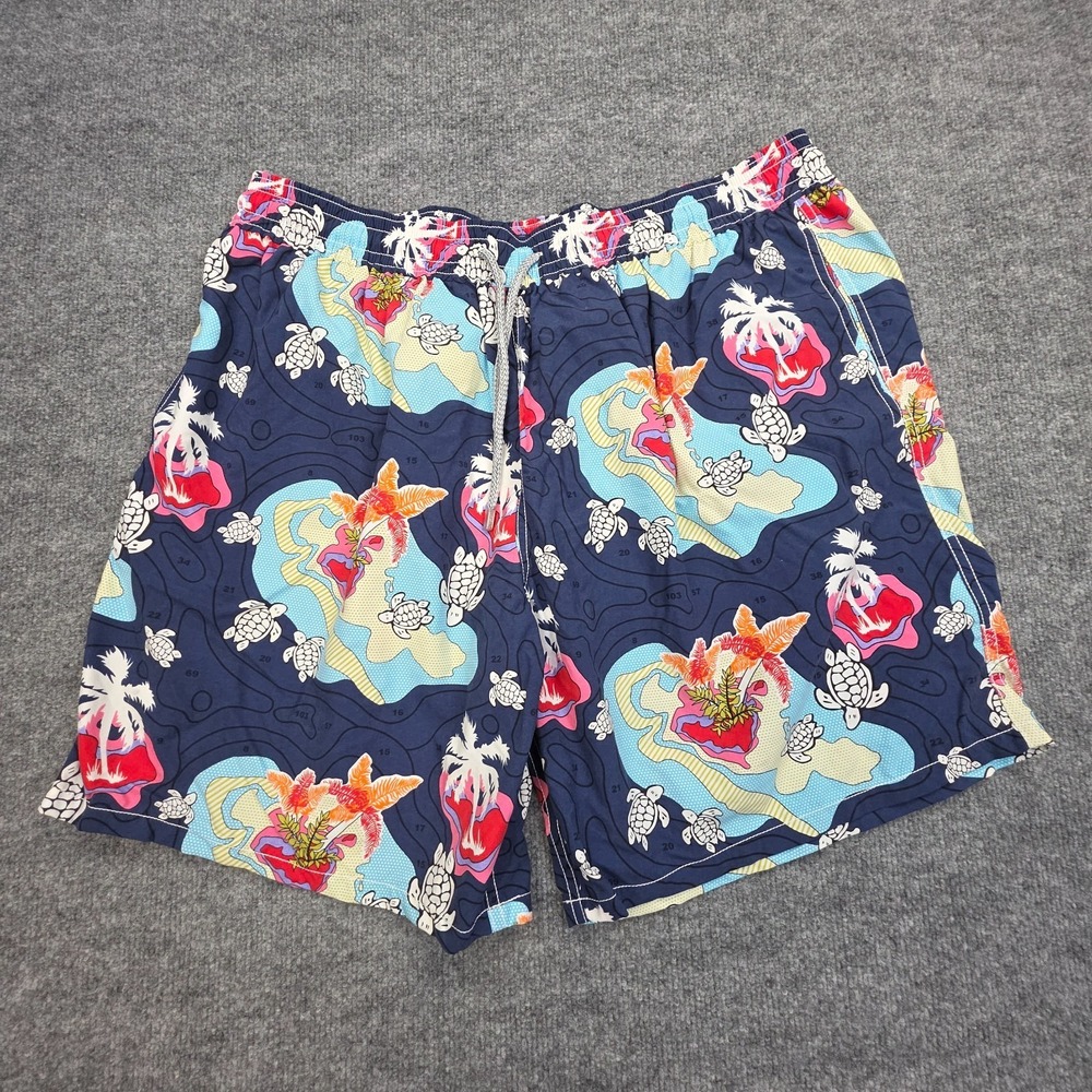 Vilebrequin Swimming Shorts Men's 4XL Floral AOP Graphic Stretch Lined 8" Inseam